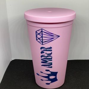 Tumbler with straw